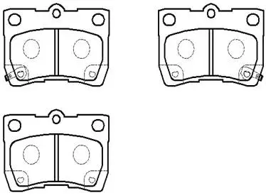 Brake Pad Set, disc brake (HP5174)