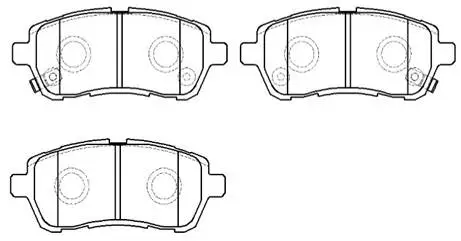 Brake Pad Set, disc brake (HP9781)