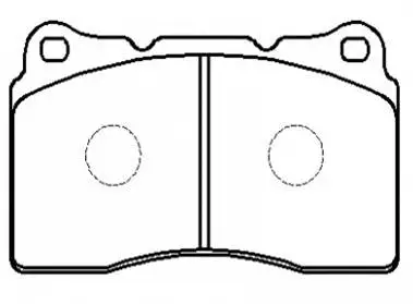Brake Pad Set, disc brake (HP8300)