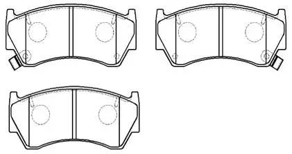 Brake Pad Set, disc brake (HP9070)