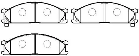 Brake Pad Set, disc brake (HP5058)
