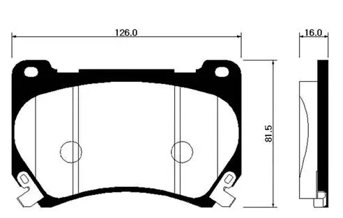 Brake Pad Set, disc brake (HP0034)
