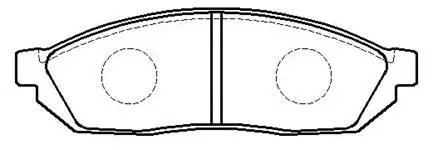 Brake Pad Set, disc brake (HP8156)