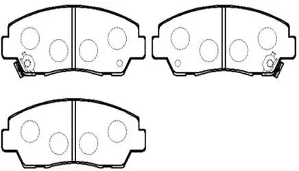 Brake Pad Set, disc brake (HP8251)