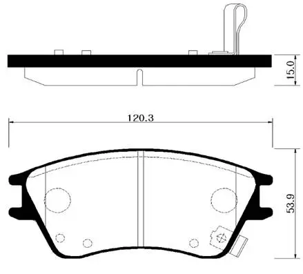 Brake Pad Set, disc brake (HP0020)