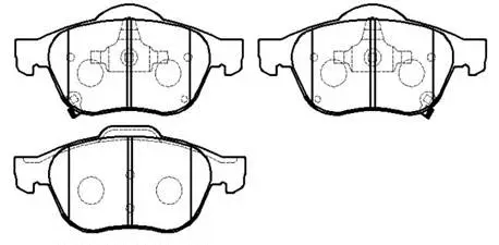 Brake Pad Set, disc brake (HP9151)