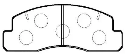 Brake Pad Set, disc brake (HP9104)