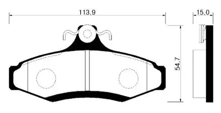 Brake Pad Set, disc brake (HP2007)