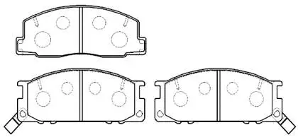 Brake Pad Set, disc brake (HP8519)
