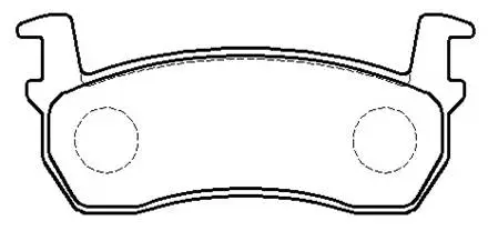 Brake Pad Set, disc brake (HP8342)