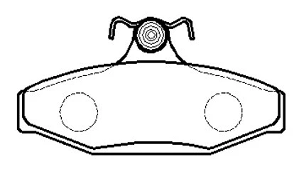Brake Pad Set, disc brake (HP5003)