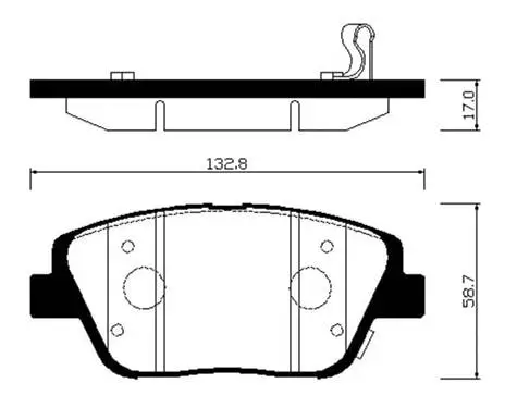 Brake Pad Set, disc brake (HP1045)