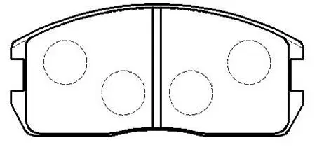 Brake Pad Set, disc brake (HP8304)