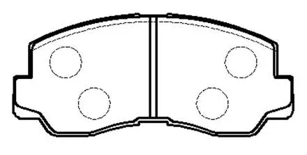 Brake Pad Set, disc brake (HP9255)