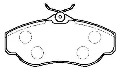 Brake Pad Set, disc brake (HP8218)
