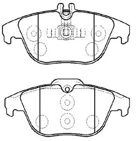 Brake Pad Set, disc brake (HP9988)