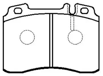 Brake Pad Set, disc brake (HP9368)