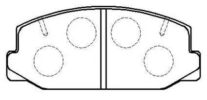 Brake Pad Set, disc brake (HP8480)