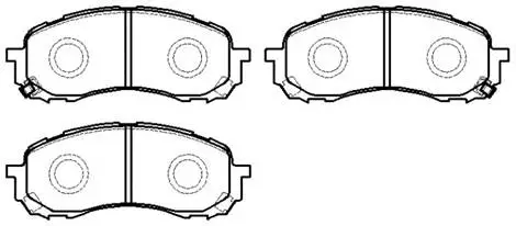 Brake Pad Set, disc brake (HP9308)