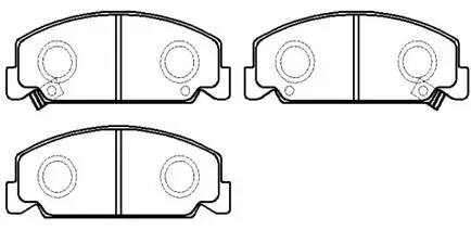 Brake Pad Set, disc brake (HP8160)