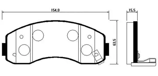 Brake Pad Set, disc brake (HP1014)