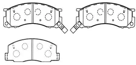Brake Pad Set, disc brake (HP8490)