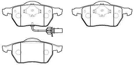 Brake Pad Set, disc brake (HP9482)