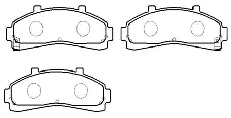 Brake Pad Set, disc brake (HP5076)