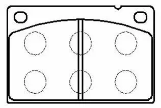 Brake Pad Set, disc brake (HP8551)