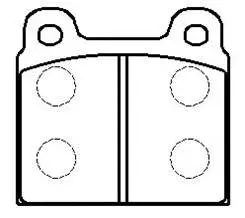 Brake Pad Set, disc brake (HP8548)
