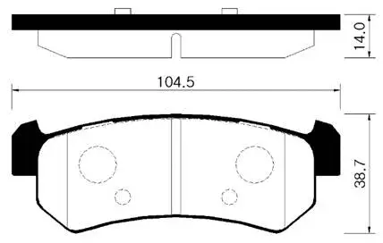 Brake Pad Set, disc brake (HP2014)