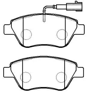 Brake Pad Set, disc brake (HP9619)