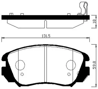 Brake Pad Set, disc brake (HP2024)