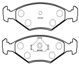Brake Pad Set, disc brake (HP8537)