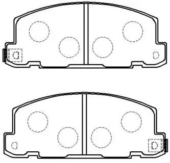 Brake Pad Set, disc brake (HP8194)
