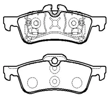 Brake Pad Set, disc brake (HP9575)