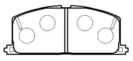 Brake Pad Set, disc brake (HP5020)