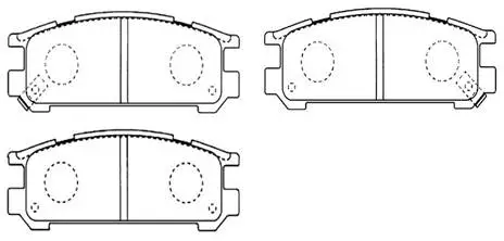 Brake Pad Set, disc brake (HP8430)
