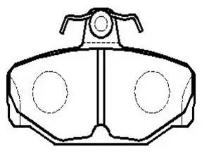 Brake Pad Set, disc brake (HP8556)