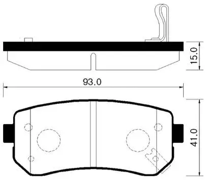 Brake Pad Set, disc brake (HP1035)