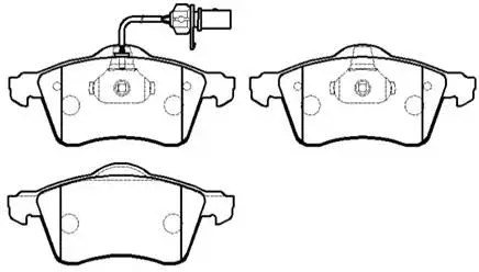 Brake Pad Set, disc brake (HP9406)