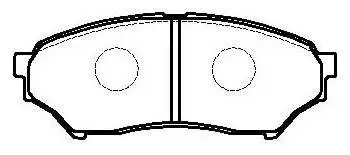 Brake Pad Set, disc brake (HP8306)