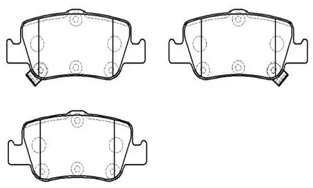 Brake Pad Set, disc brake (HP9915)