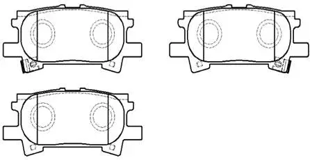 Brake Pad Set, disc brake (HP5165)