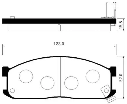 Brake Pad Set, disc brake (HP1010)