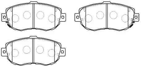 Brake Pad Set, disc brake (HP5074)