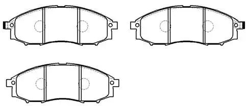 Brake Pad Set, disc brake (HP5090)