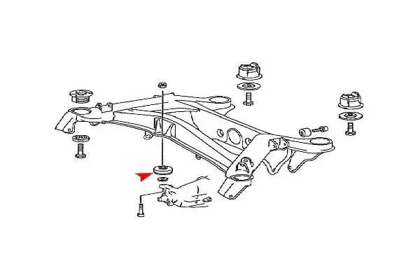 Bushing, axle beam