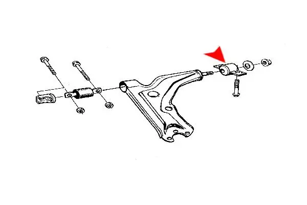 Mounting, control/trailing arm