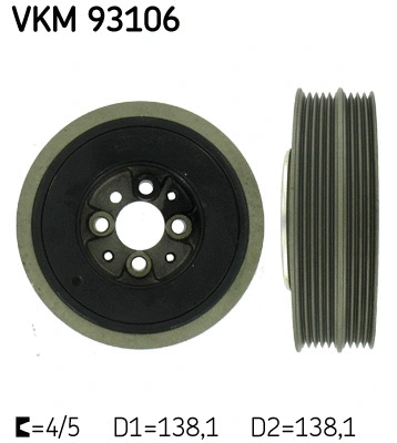 Belt Pulley, crankshaft (VKM 93106)